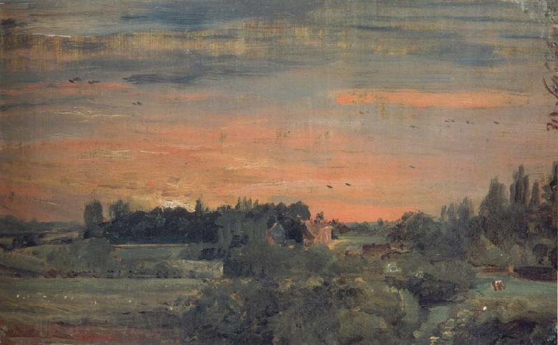 John Constable View towards the rectory,East Bergholt 30 September 1810 Germany oil painting art
